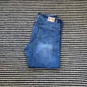 🌿Drunkn Munky Mens Blue Baggy Fit Grunge Y2K Skater Streetwear Jeans 40W 34L